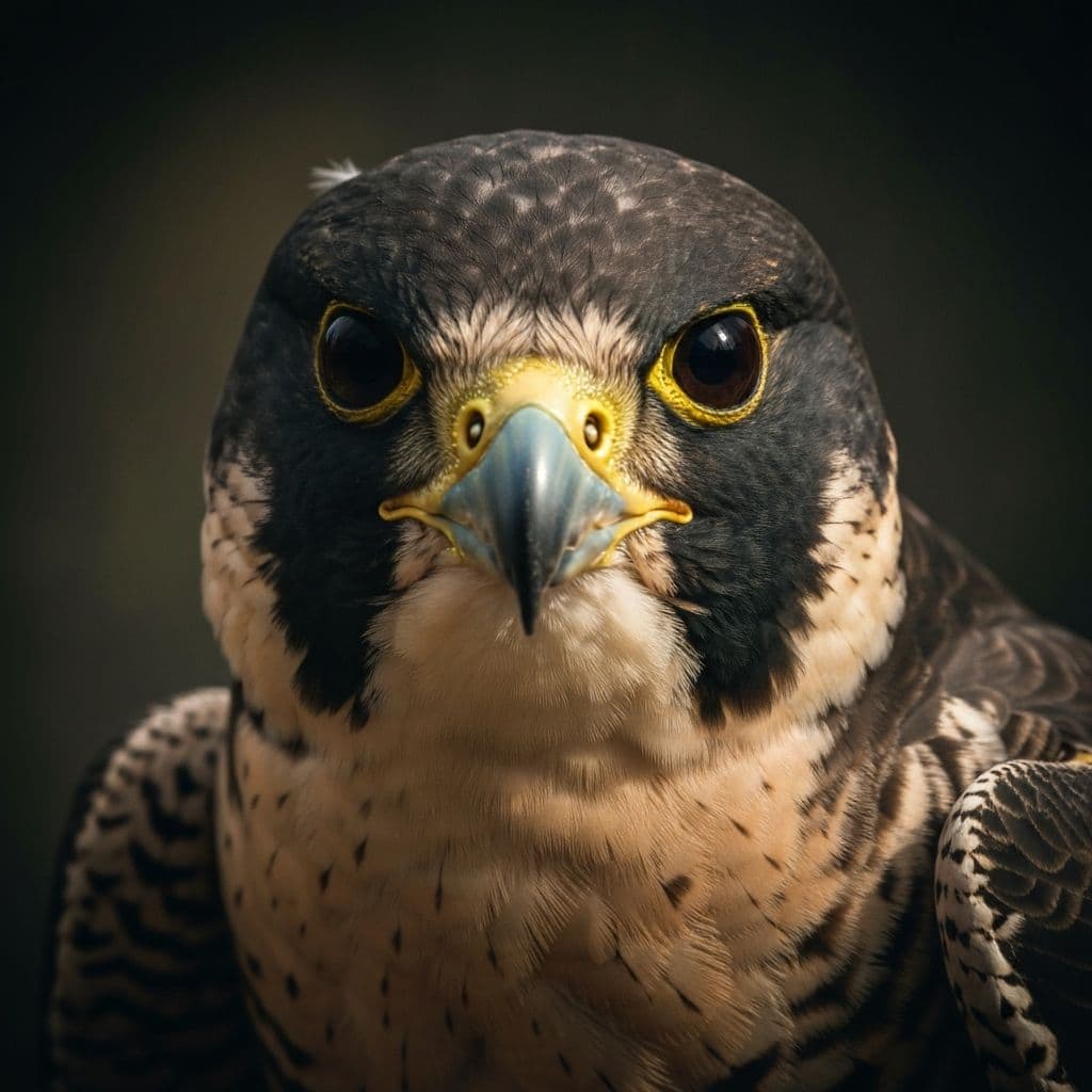 Retrat de falcó pelegrí